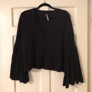 Free People Damsel Bell Sleeve Pullover